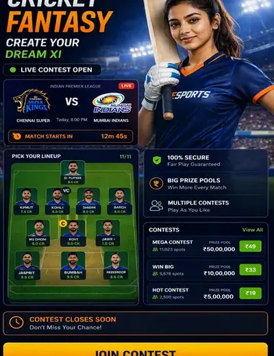 Super (super fast satta matka chart) fantasy cricket & matchday visual 3